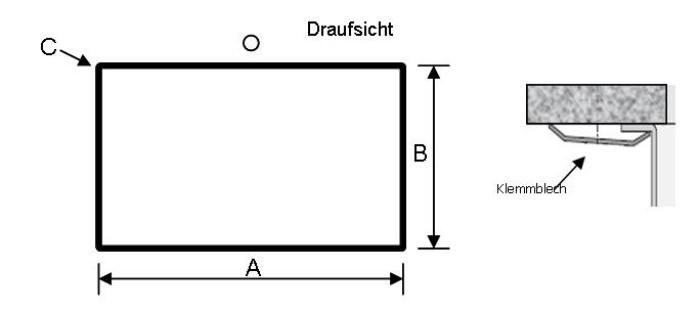 Draufsicht Unterbaubecken
